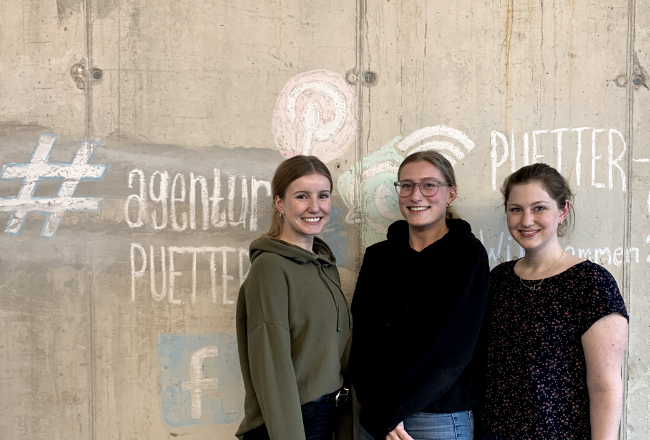 Hannah, Melina, Janneke Team Content bei Puetter Online